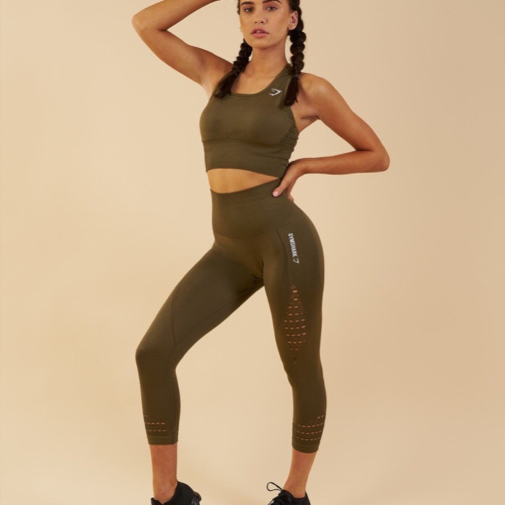 Energy Seamless High Waisted Cropped Leggings